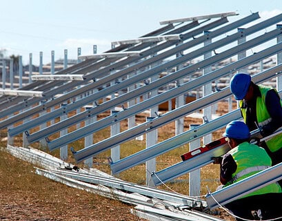 Construcción Planta fotovoltaica