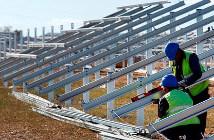 Construcción Planta fotovoltaica