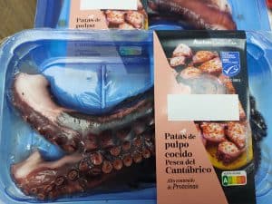 Pulpo de marca propia Alcampo MSC