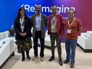 Equipo Saint-Gobain: De izquierda a derecha, Esther Soriano, Alberto García, Nicolás Bermejo y Jaime De Luis Rullan.