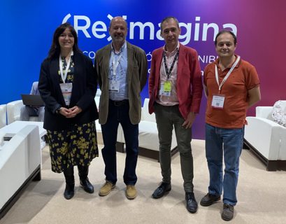 Equipo Saint-Gobain: De izquierda a derecha, Esther Soriano, Alberto García, Nicolás Bermejo y Jaime De Luis Rullan.