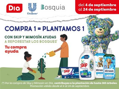 Dia se une a la reforestación junto a Unilever y Bosquia