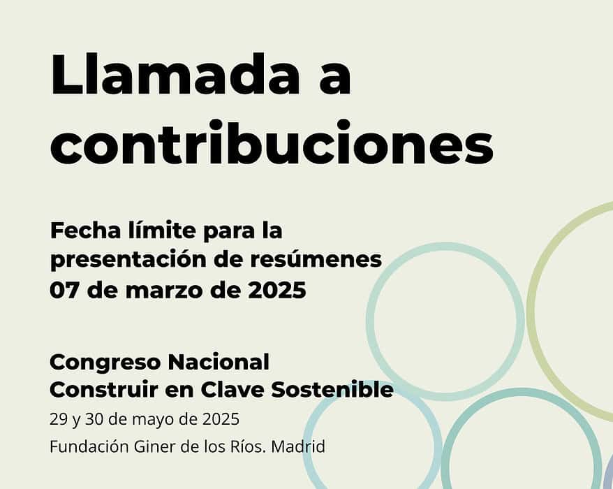 Congreso Nacional Construir en Clave Sostenible